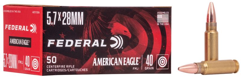 Federal AE5728A American Eagle Handgun 5.7x28mm 40gr FMJ