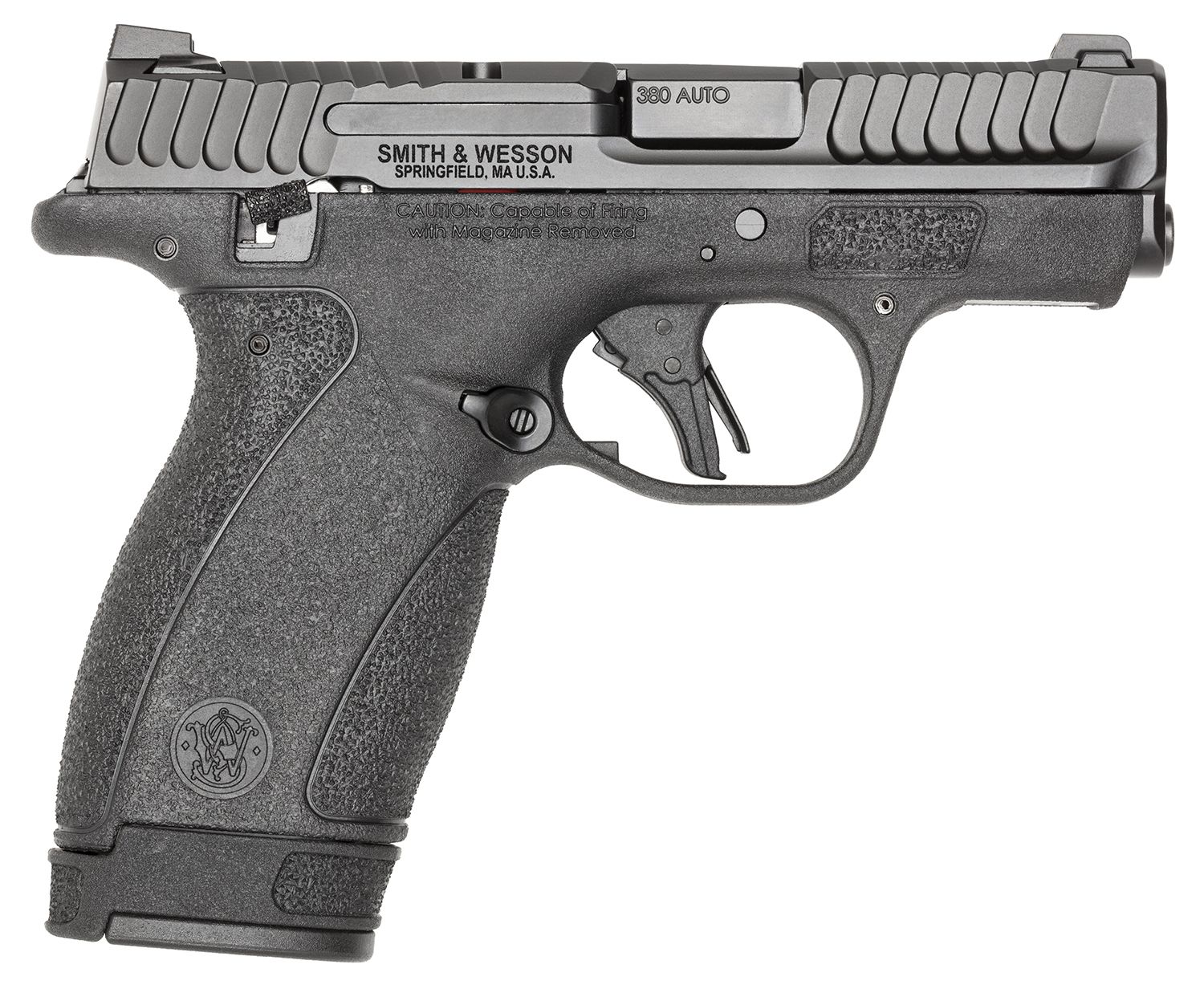 Smith &amp; Wesson Bodyguard 2.0 Micro Frame 380 ACP 12+1 2.75" Black Armornite Stainless Steel Barrel, Black Armornite Serrated Stainless Steel Slide, Black Polymer Frame, Textured Grip