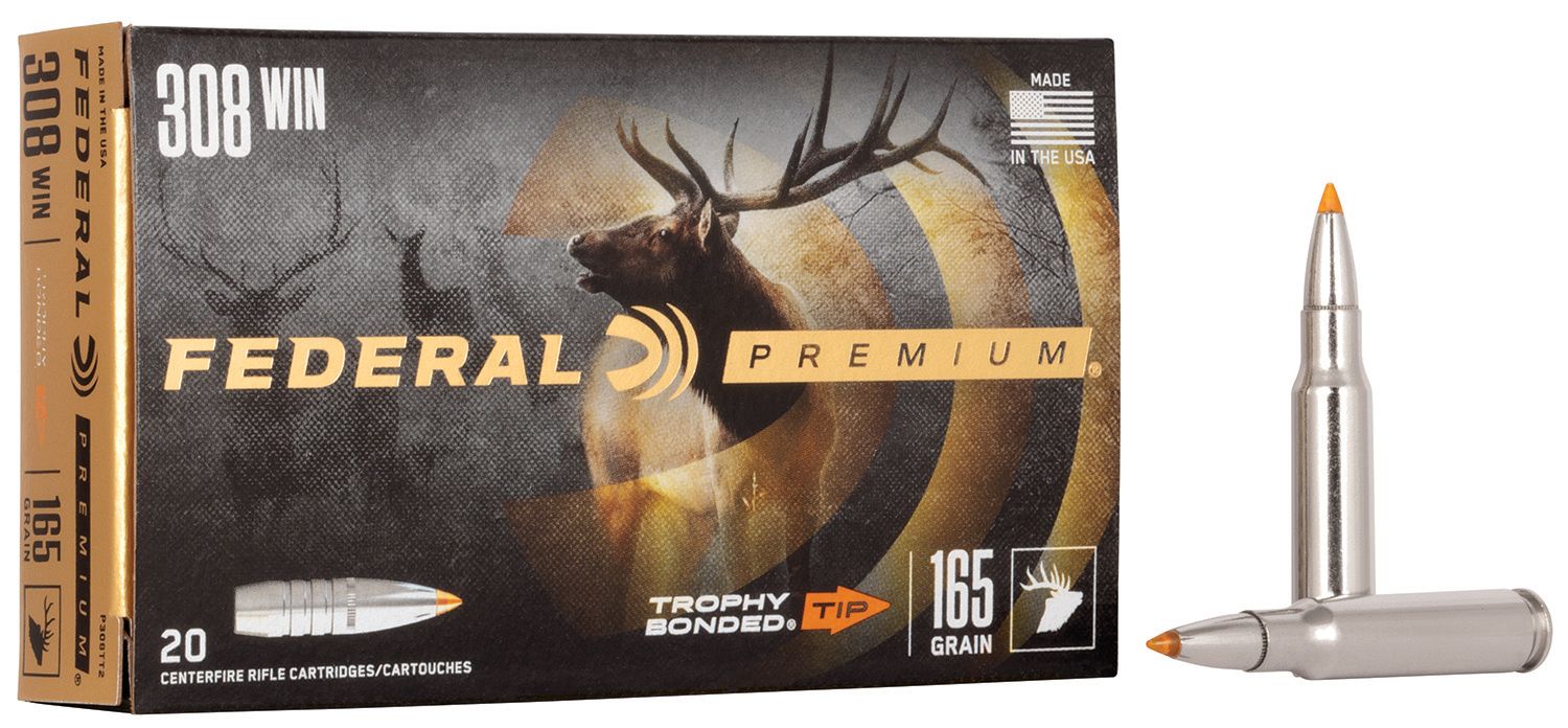 Federal P308TT2 Premium 308Win 165gr Trophy Bonded Tip