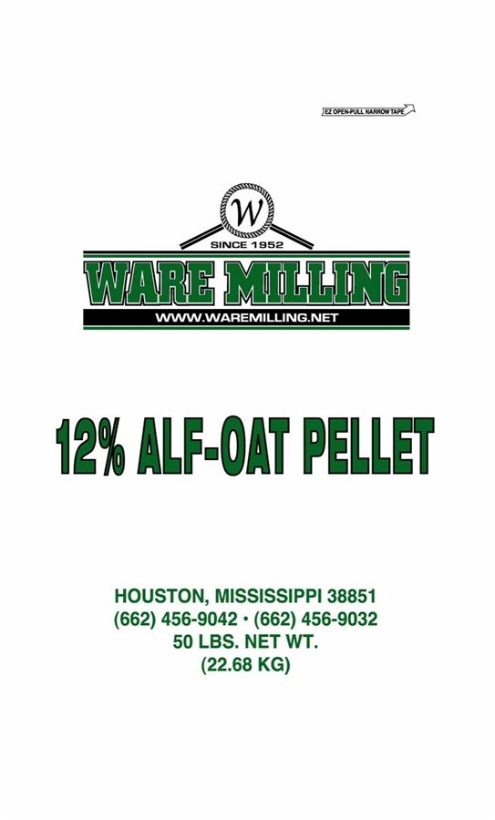 12% Alf Oats Pellet 50#