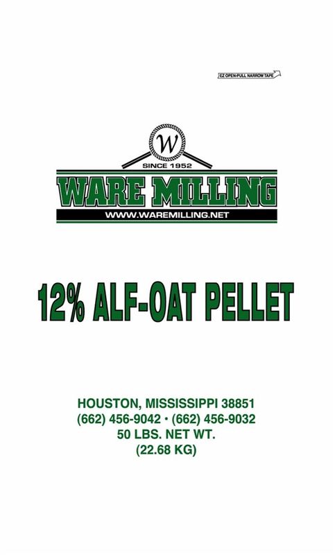 12% Alf Oats Pellet 50#