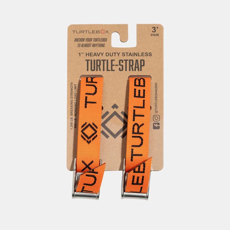 TurtleBox Tie Down Strap Orange