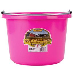 Pail Utility Hot Pink 8 Quart