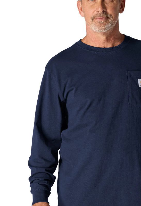 Workwear Pocket LS T Shirt Navy L Reg