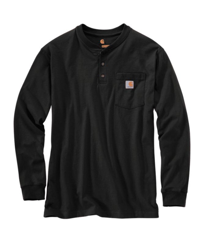Carhartt Workwear Pocket LS T Shirt Black XL Reg