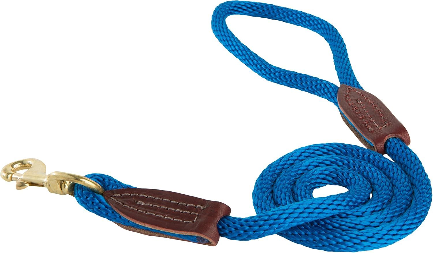 British Rope Snap Lead, Color: Blue, Size: 6'