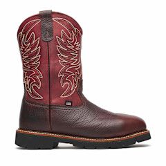 Western Work Waterproof Chili Crimson 11″ Safety Toe