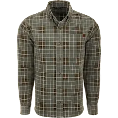 Drake Mid Wale Shirt Agave Green