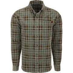 Drake Mid Wale Shirt Agave Green