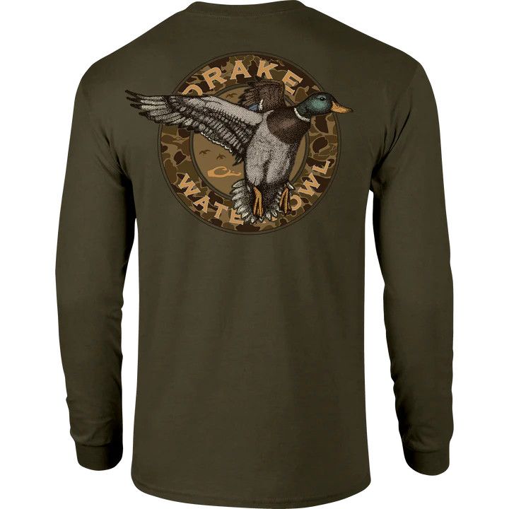 Drake Circle Mallard LS T-Shirt