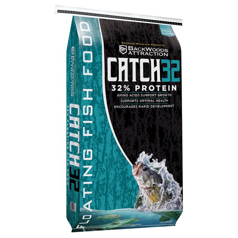 Catch 32% Floating Fish Food 50#