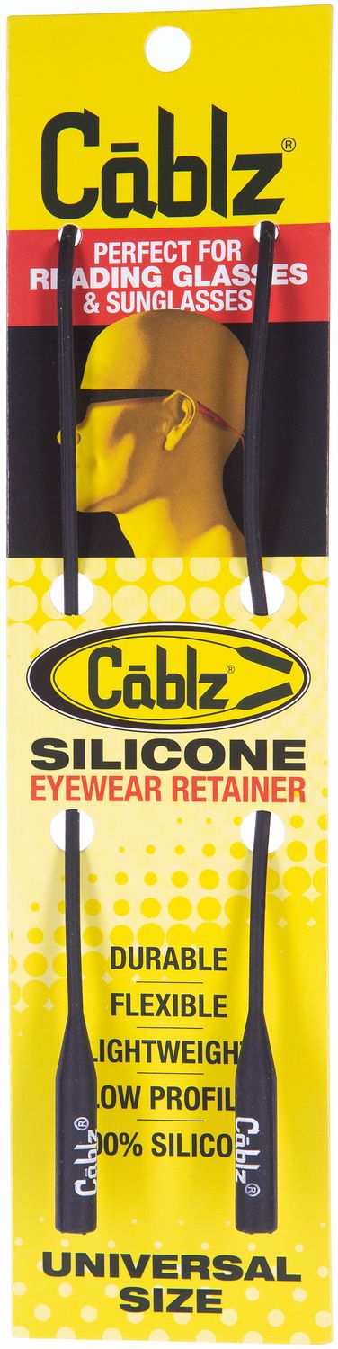 Cablz Silicone Retain 16", Color: Black