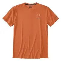  Carhartt  Force Sun LW SS Lgo Grp Sedona Orange 