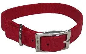 Valhoma Nylon Collar 1"x16" 741 16, Color: Red