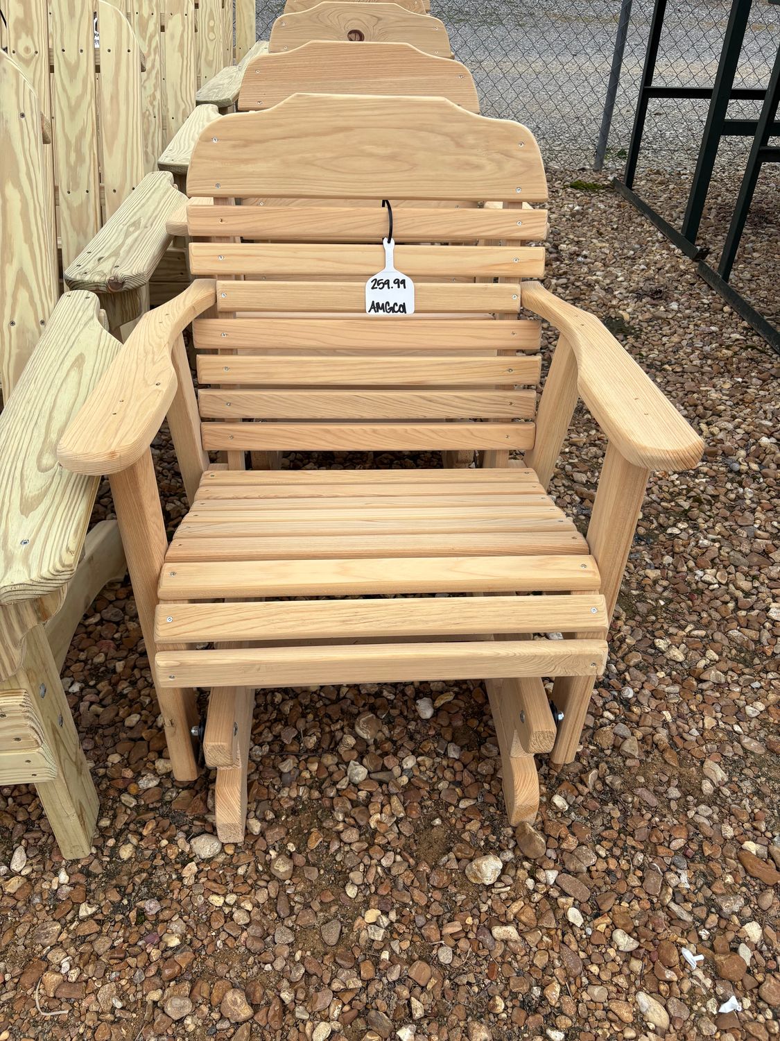 Amish Cedar Glider Chair