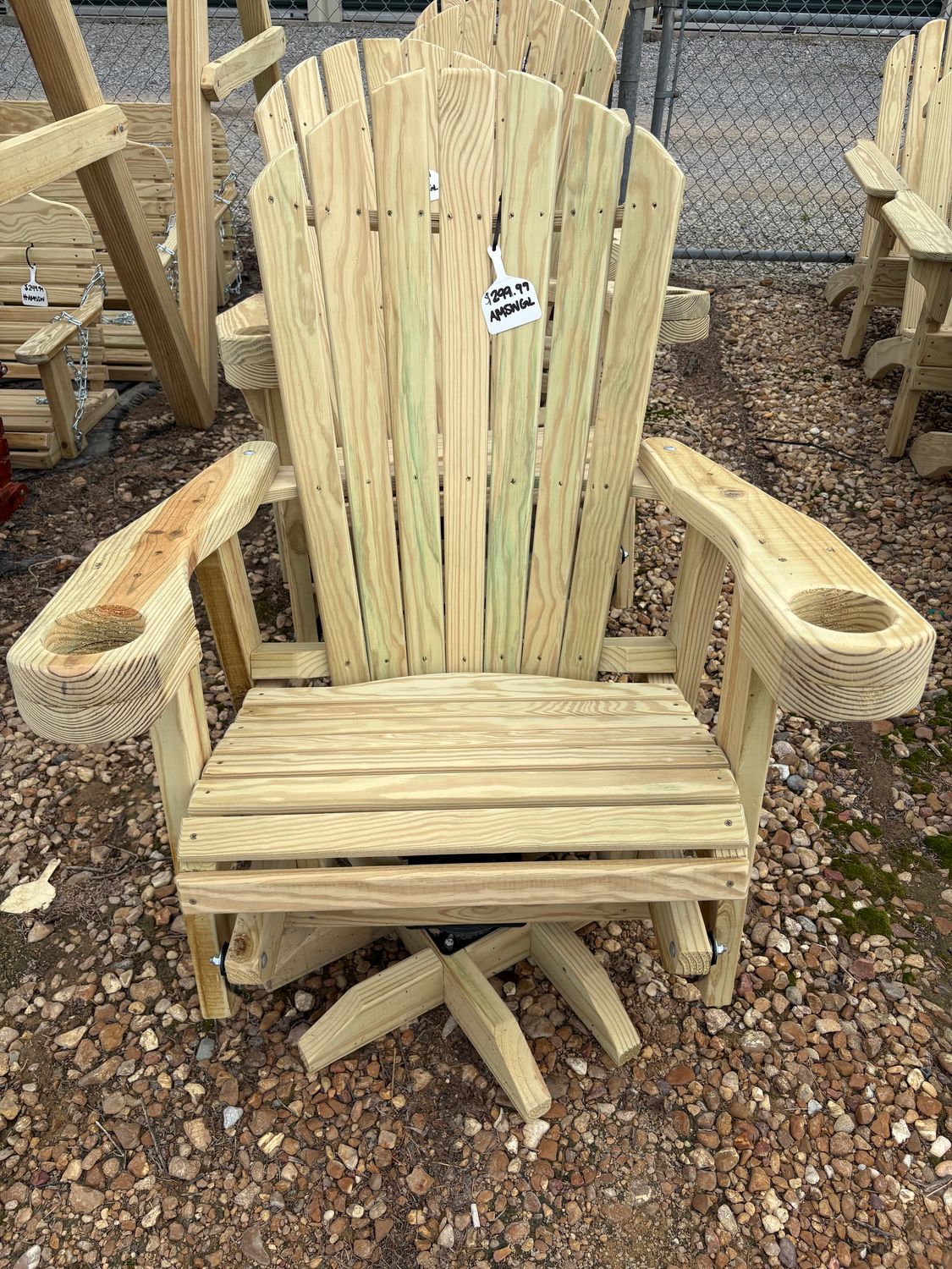 Amish Swivel Glider