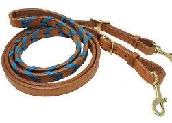 Barrel Reins 5/8" Blue Lace