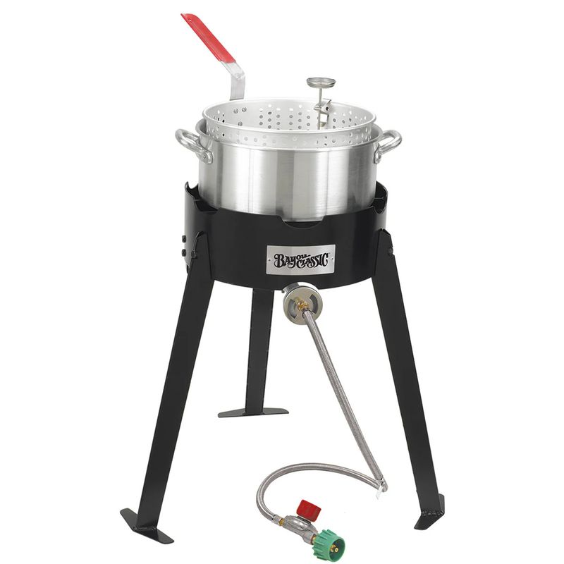Bayou Cl 10qt fry pot w Cooker 10 qt