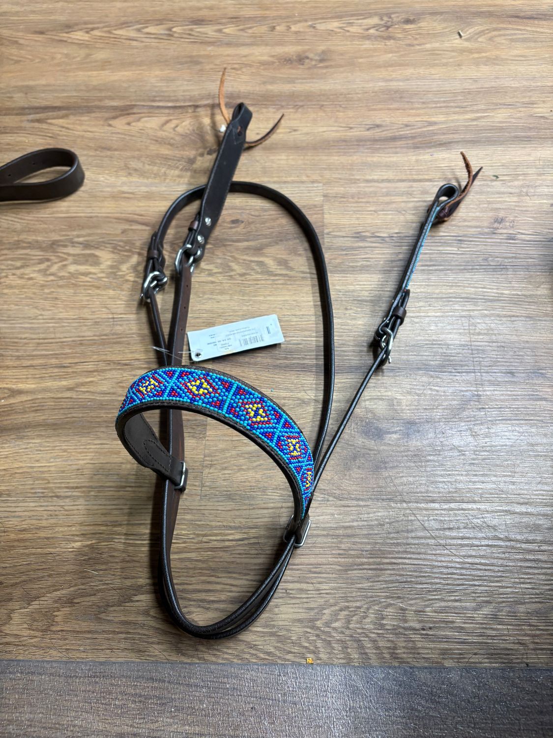 beaded brownband headstall
