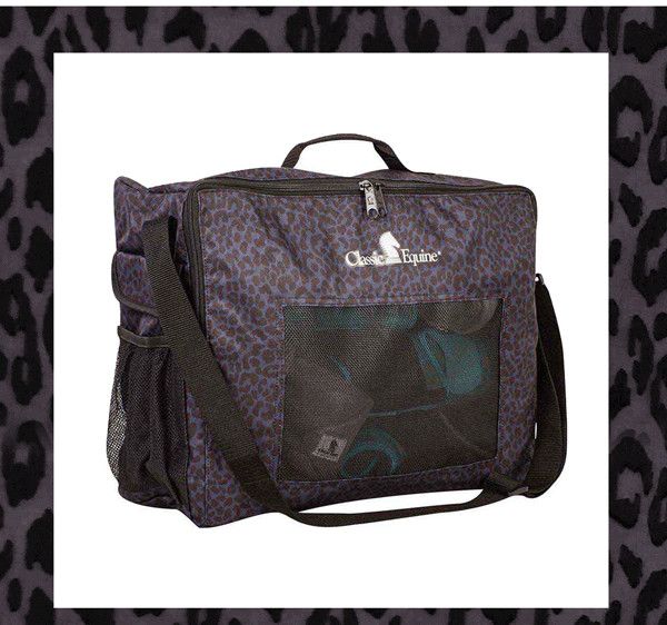 Boot Accessory Tote Black Leopard