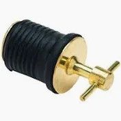 Boat Drain Twist Plug Brass 1"