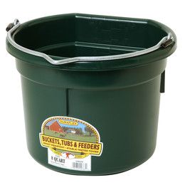 Bucket Flatback dark green 20 quart