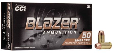 Blazer 40 S&amp;W FMJ 180 Gr