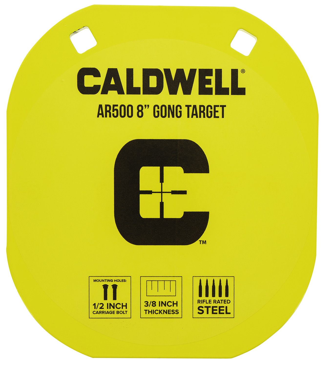 Caldwell Gong yellow 8"