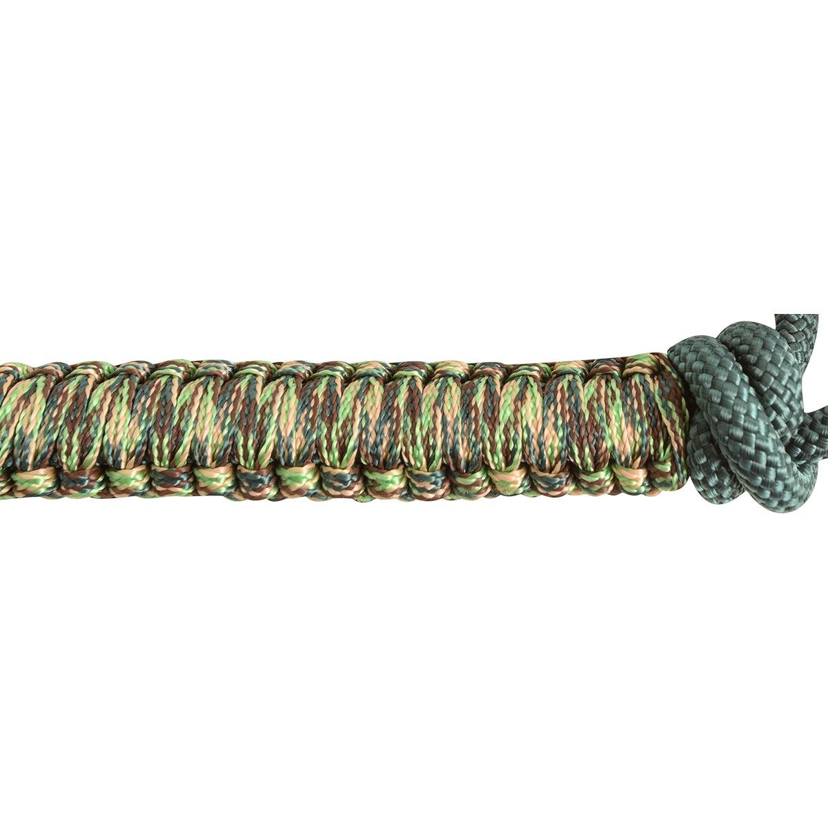 Cashel Brown Paracord Rope Nose Green camo