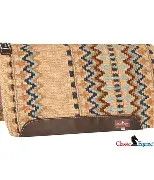 Classic Wool Top Saddle Pad Sand Aqua 32x34