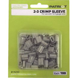 Crimp Sleeve 2-3 Patriot 100 Pack