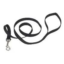 Dog Leash Nylon 1Ply Black 5/8" x 6'