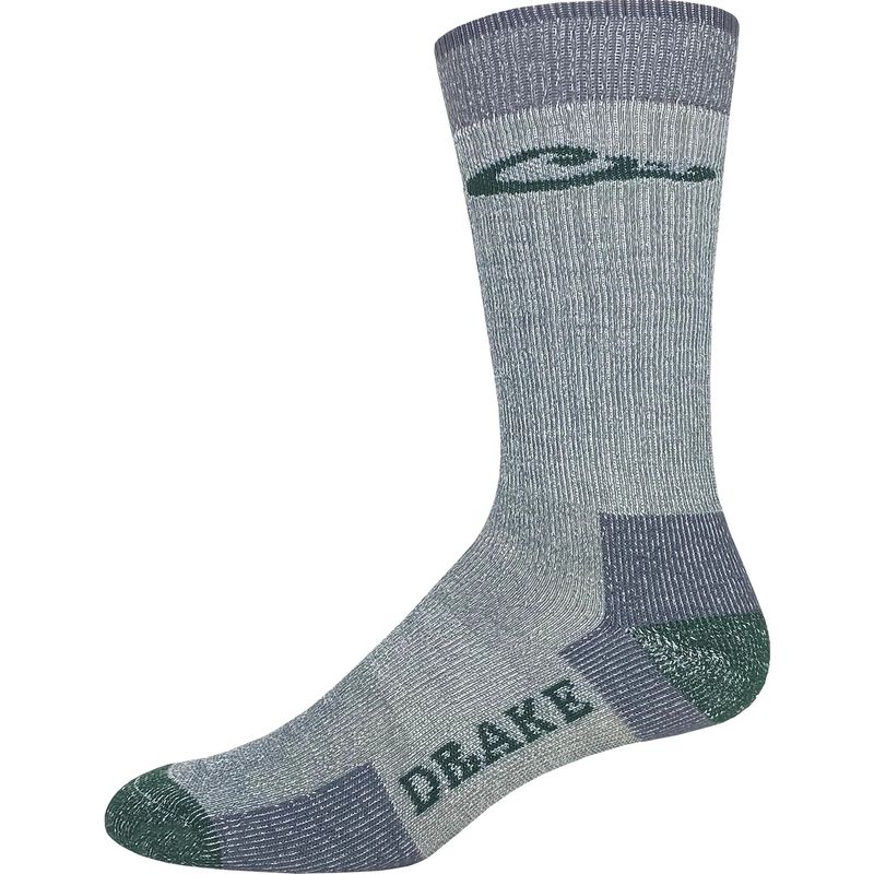 Drake Merino Crew Sock Grey L