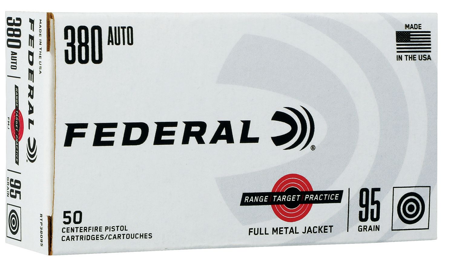 Federal Range and Target 380ACP 95 gr