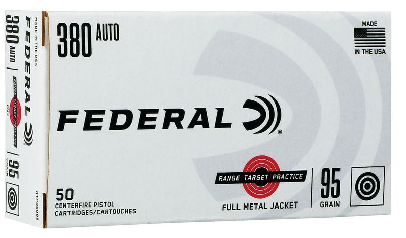 Federal Range and Target 380ACP 95 gr