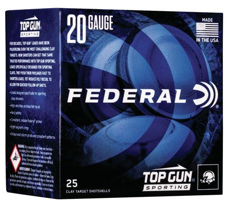 Federal Top Gun 20Ga 7/8 oz 1250 2.75" #7.5