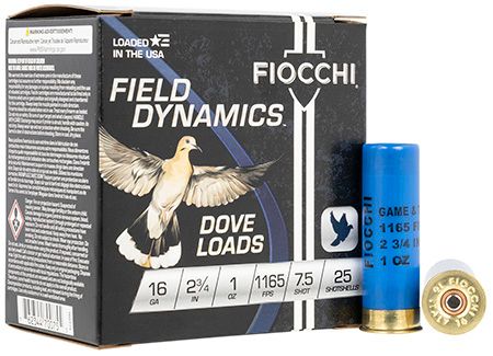 Fiocchi Dove 16 Ga 2.75" #7.5