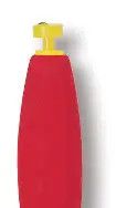 Foam Cork Weighted Snap On 2 1/2" Yellow