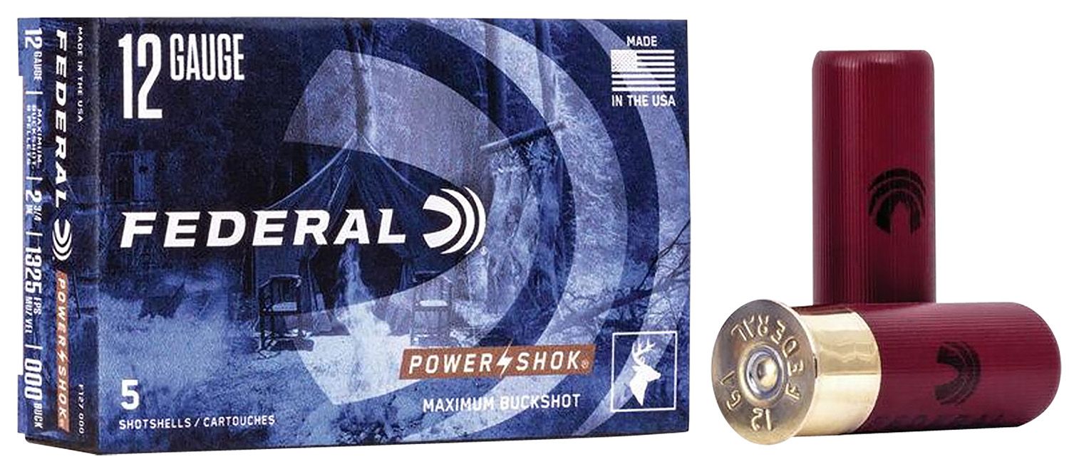 Federal Power Shok 12Ga 000Buck 2 3/4"