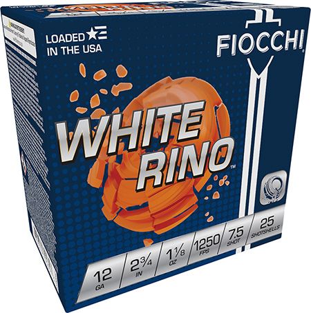 Fiocchi White Rhino 12 Ga 2.75" #7.5