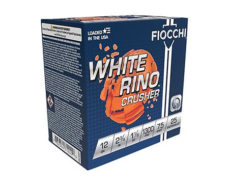 Fiocchi White Rhino 12Ga 1 1/8 Oz 2.75" #7.5