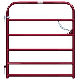 Gate Light Duty 6 Bar Red 4'