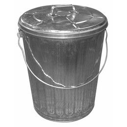 Galvanized Garbage Can 10 Gallon
