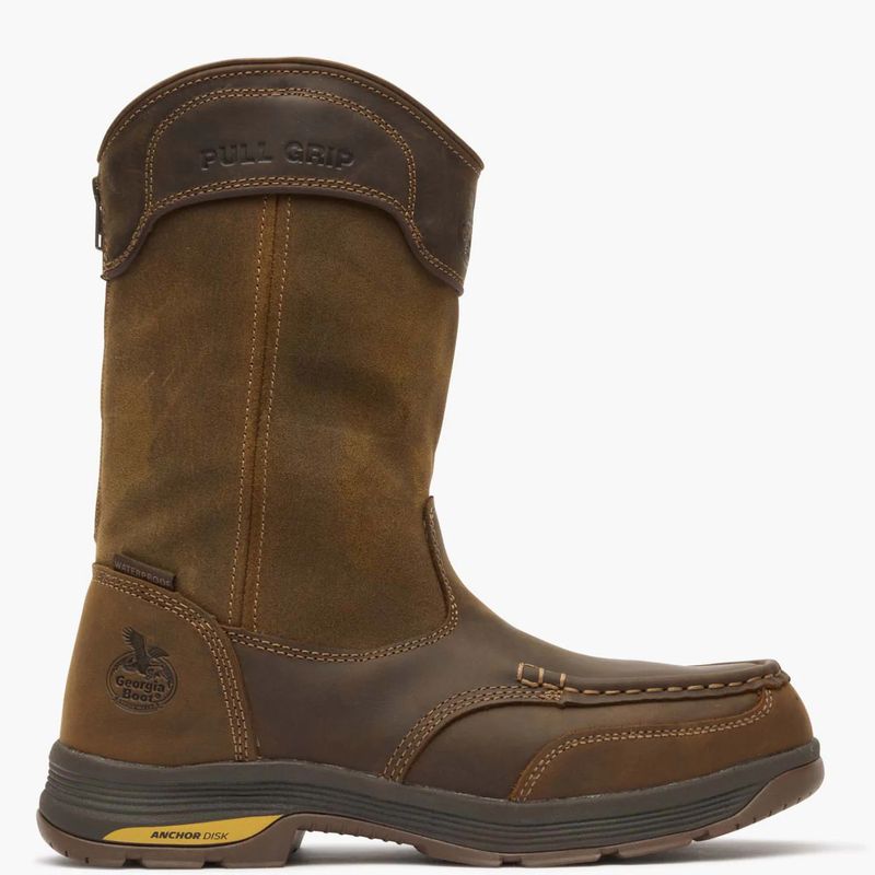GB Men Brown 11" Work Boot Brown 11 Wide