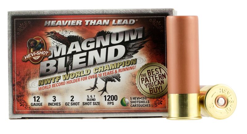 Hevi Shot Magnum Blend 3" #5,6,7 Shot 12 Ga.