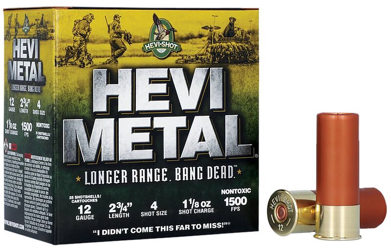 Hevi Metal Long Range 12 Ga. 1 1/8 oz 1500 2.75" #4