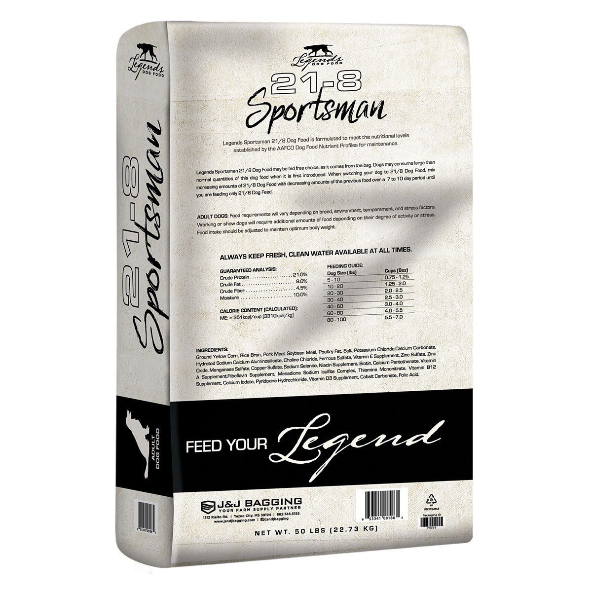 Legends Sportsman Dog Food 21-8  50#