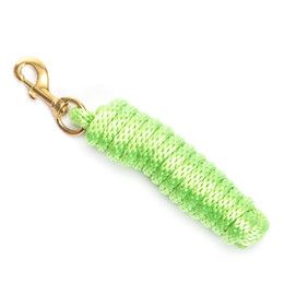 Lead Rope Poly w Brass Bolt Lime Green 10'