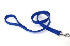 Leash Nylon DBL Blue 1"x6'