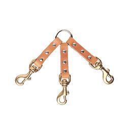 3 dog coupler leather